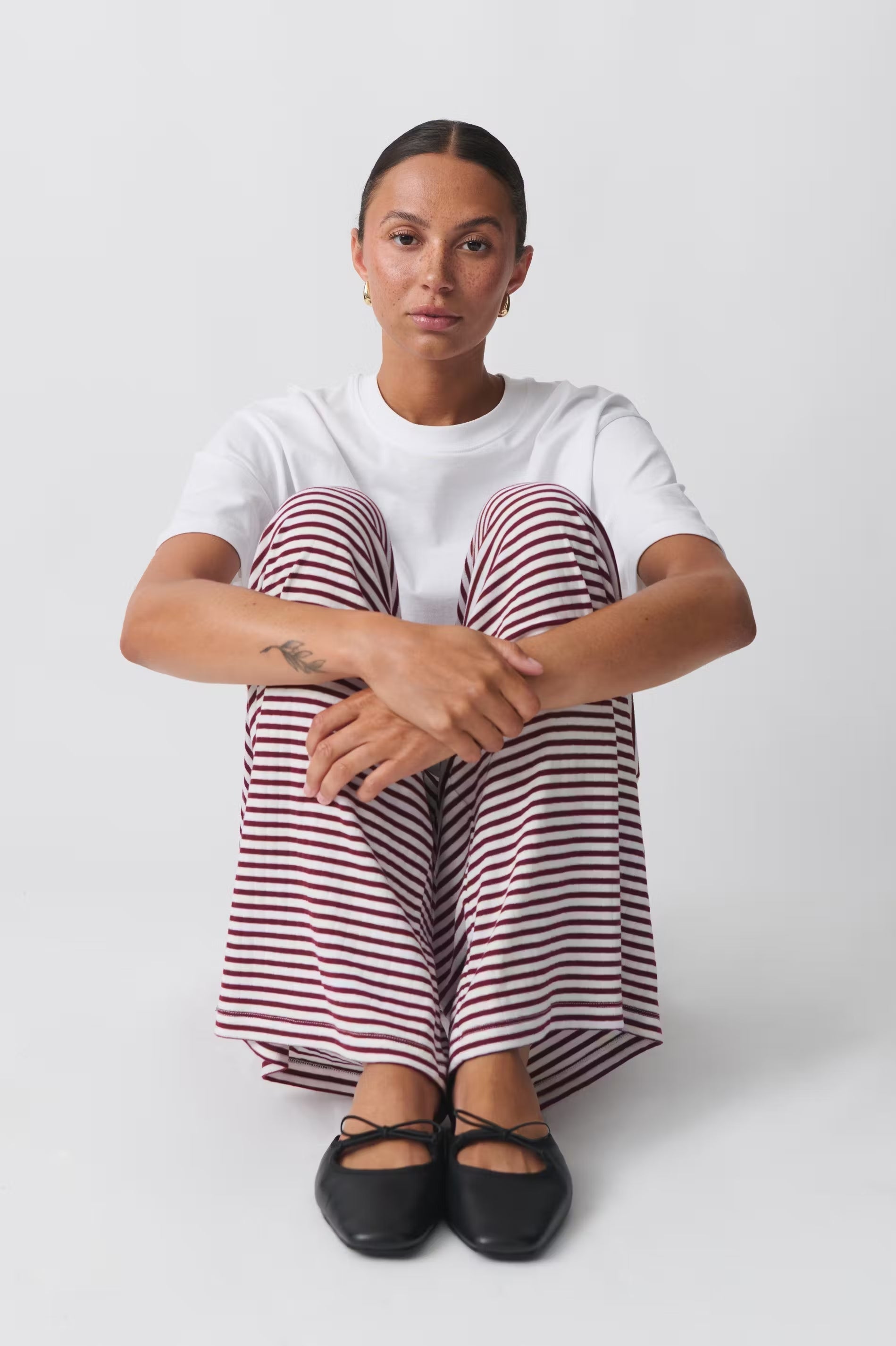 Striped trousers