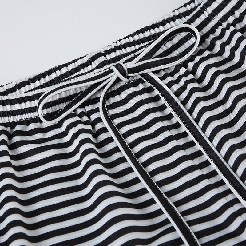 Striped trousers