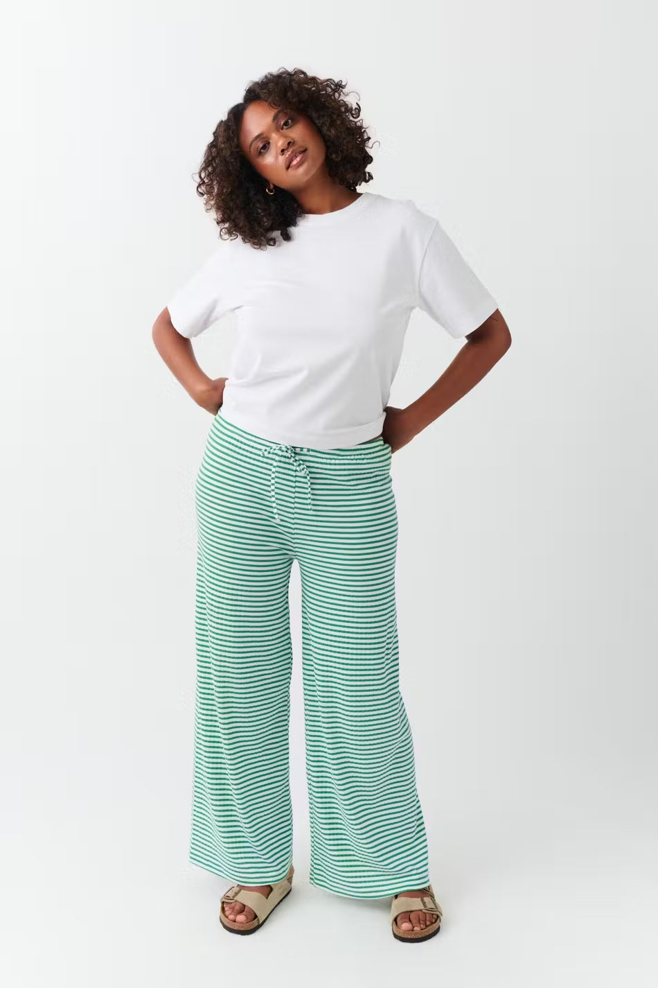 Striped trousers