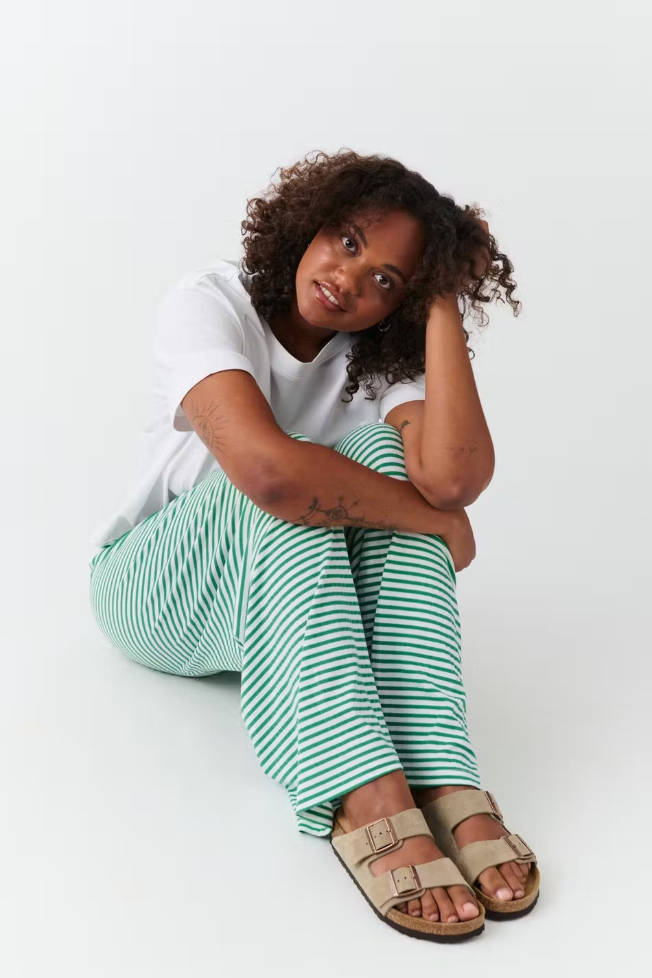Striped trousers
