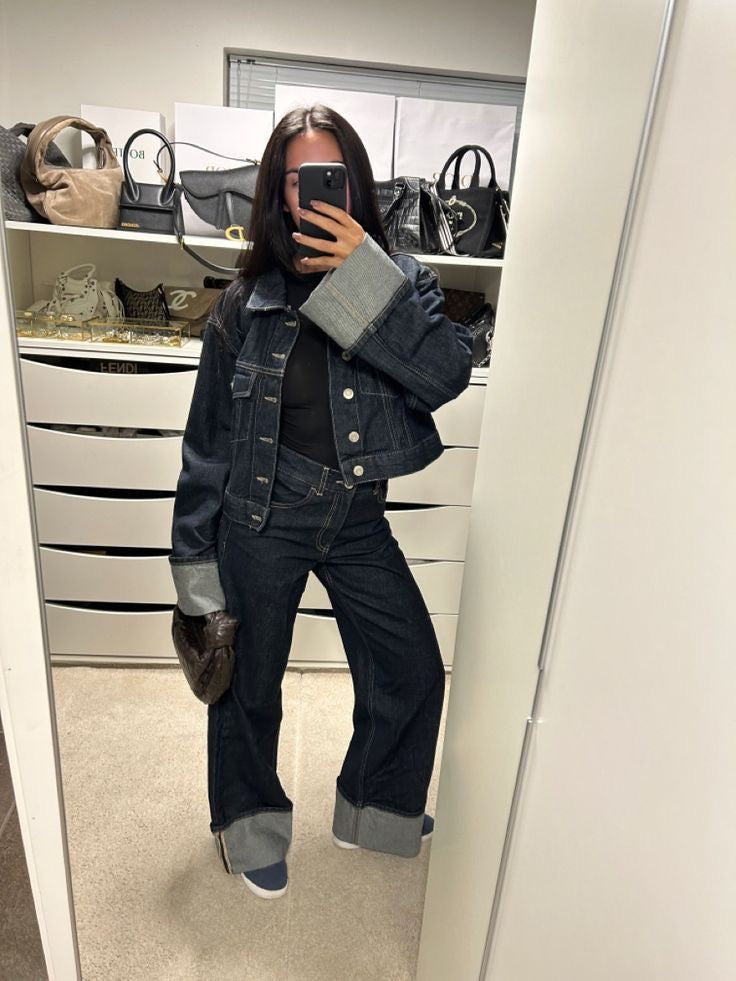 Denim duo set