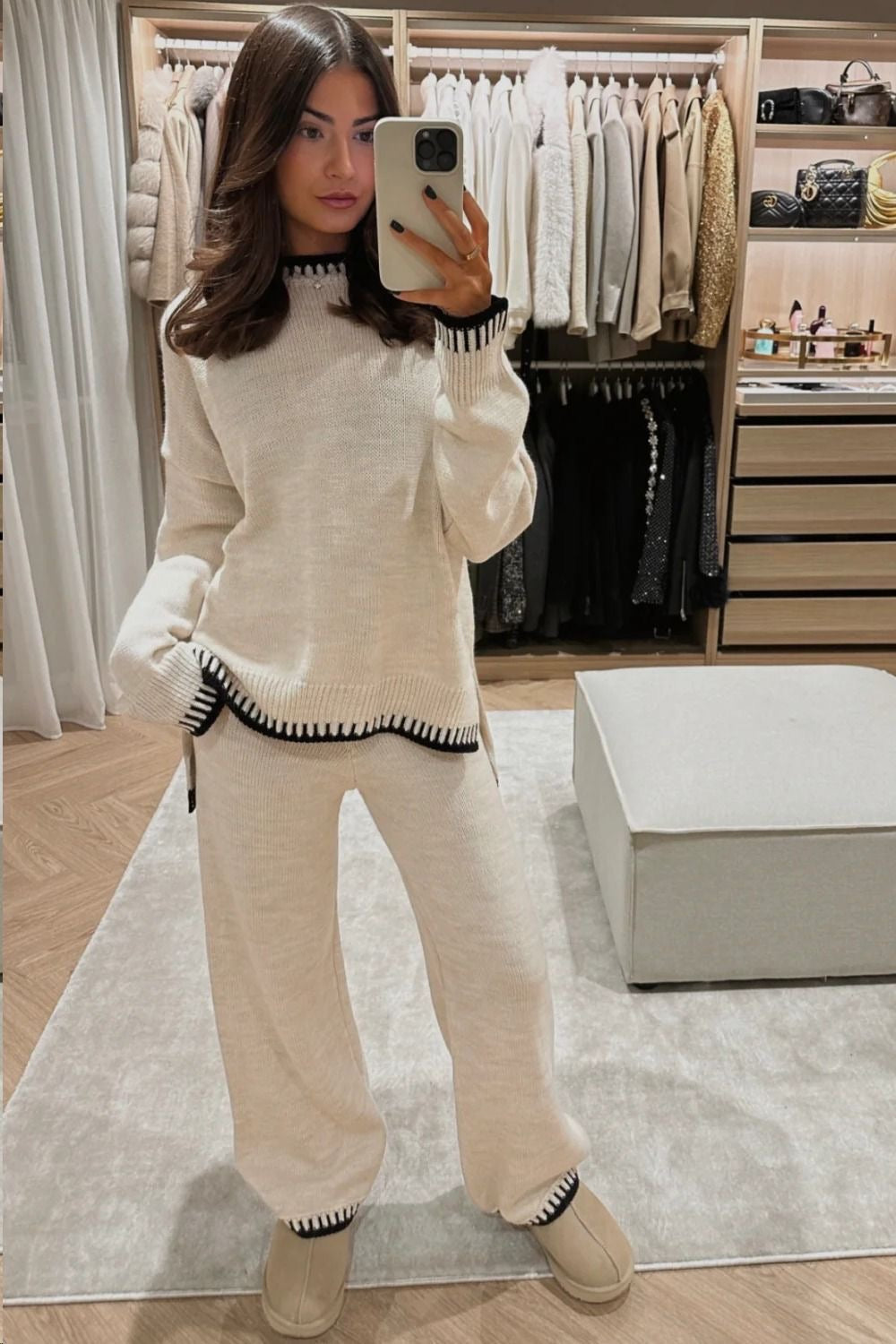 Cosy knitted set