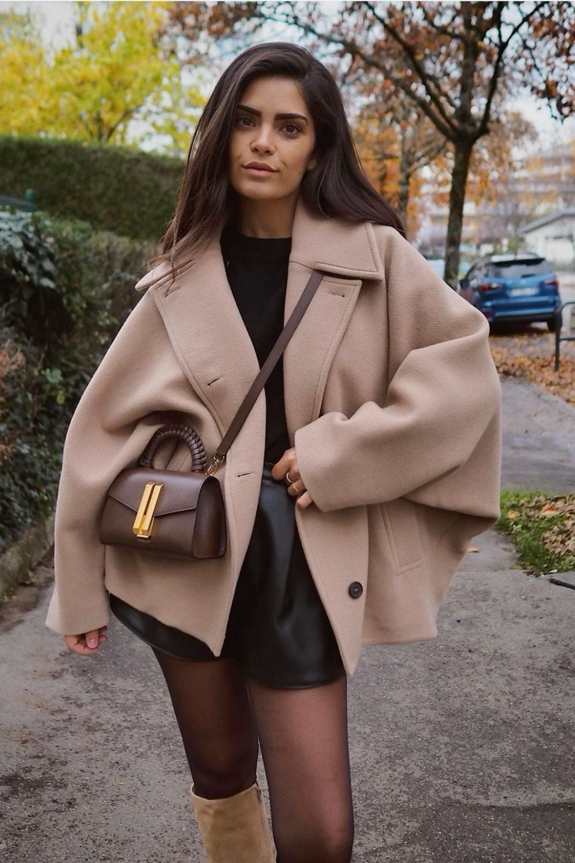 Oversized wool coat