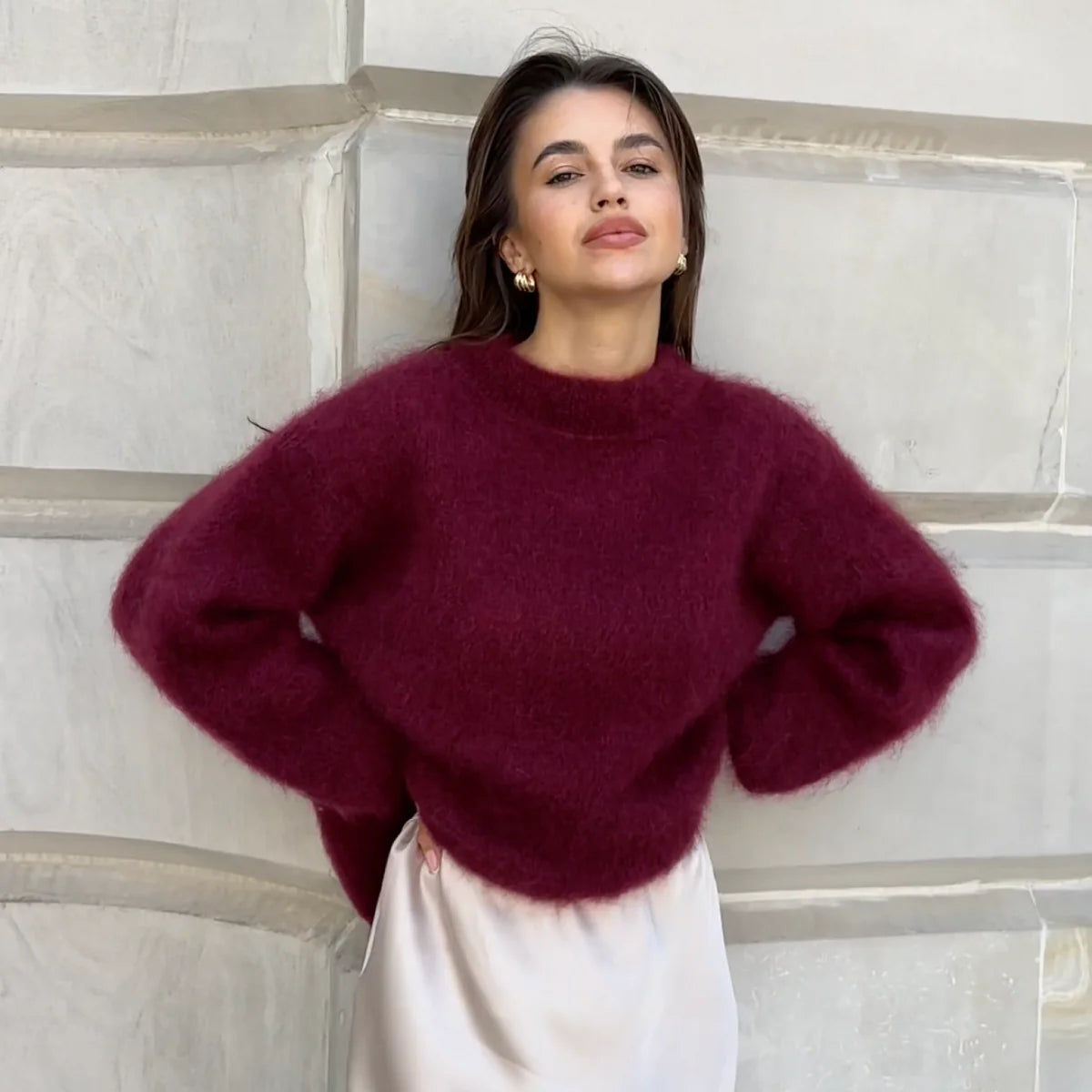 Mohair crewneck