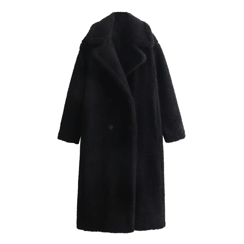 Long teddy coat