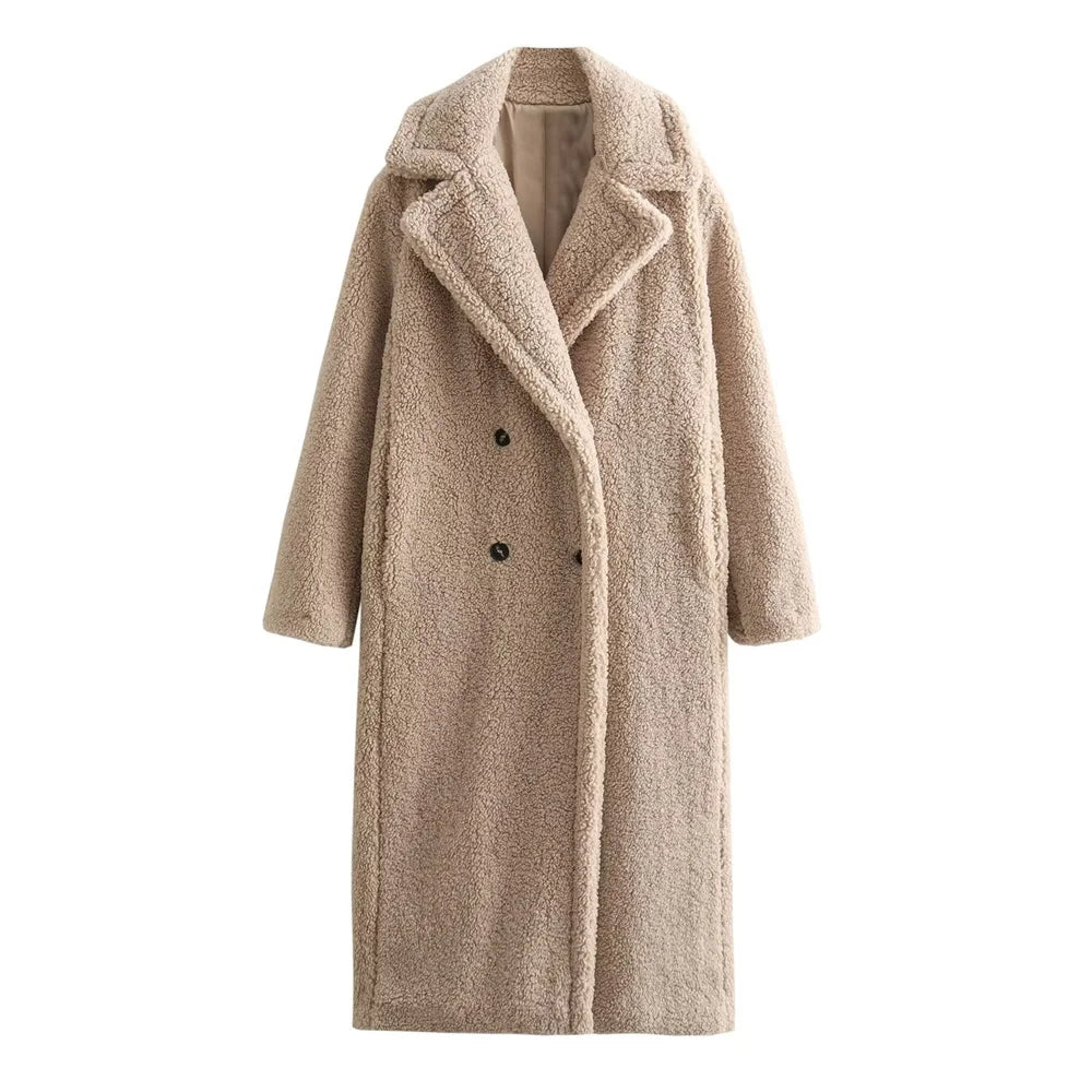 Long teddy coat