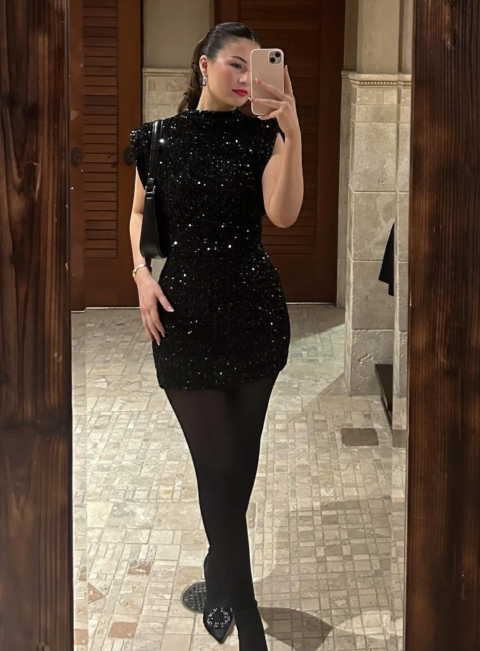 SEQUIN GLITTER DRESS